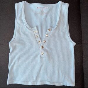 Blue crop top